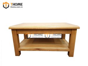 Bàn sofa gỗ sồi tự nhiên 2 tầng BSF-13SM