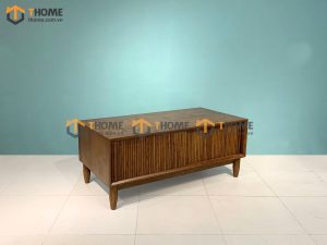 Bàn sofa gỗ sồi tự nhiên Aolix 2 hộc kéo BSFMG-10SN