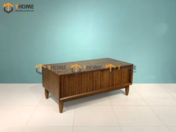 Bàn sofa gỗ sồi tự nhiên Aolix 2 hộc kéo BSFMG-10SN