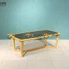 Bàn sofa gỗ sồi tự nhiên chân xương cá BSFMG-01SN