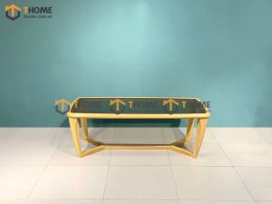 Bàn sofa gỗ sồi tự nhiên chân xương cá BSFMG-01SN