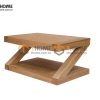 Bàn sofa gỗ sồi tự nhiên chữ Z BSF-06SM