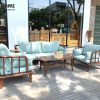 Bàn sofa gỗ sồi tự nhiên Cogo 2 tầng BSFMG-06SN