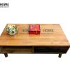 Bàn sofa gỗ sồi tự nhiên Como chân cao BSF-04SM