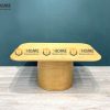 Bàn sofa gỗ sồi tự nhiên Dior chân tròn BSFMG-18SN