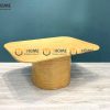 Bàn sofa gỗ sồi tự nhiên Dior chân tròn BSFMG-18SN