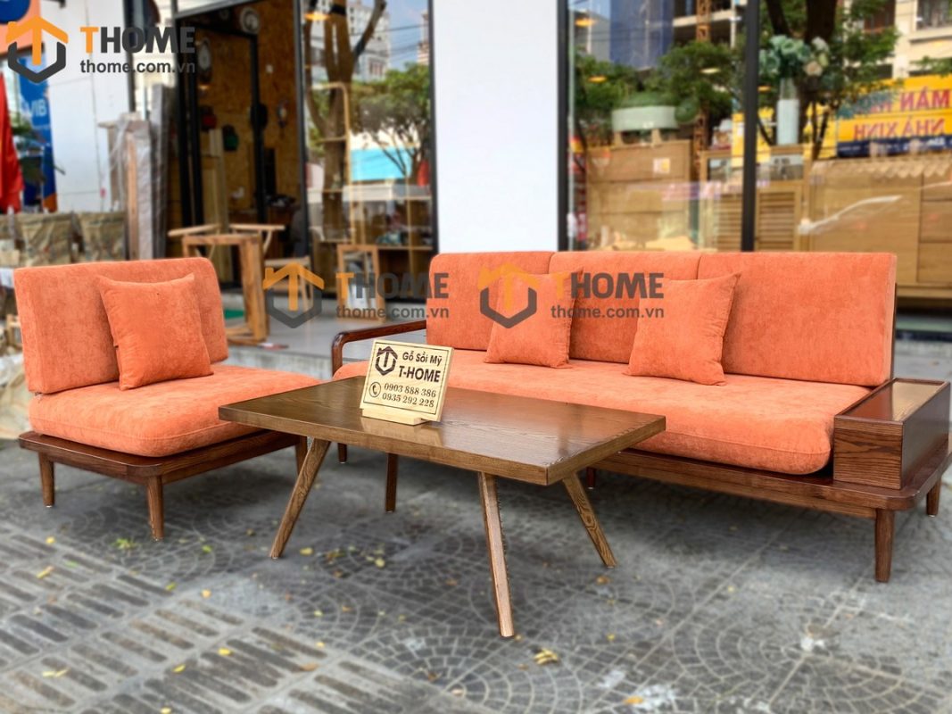 Bàn sofa gỗ sồi tự nhiên Fly BSFMG-07SN