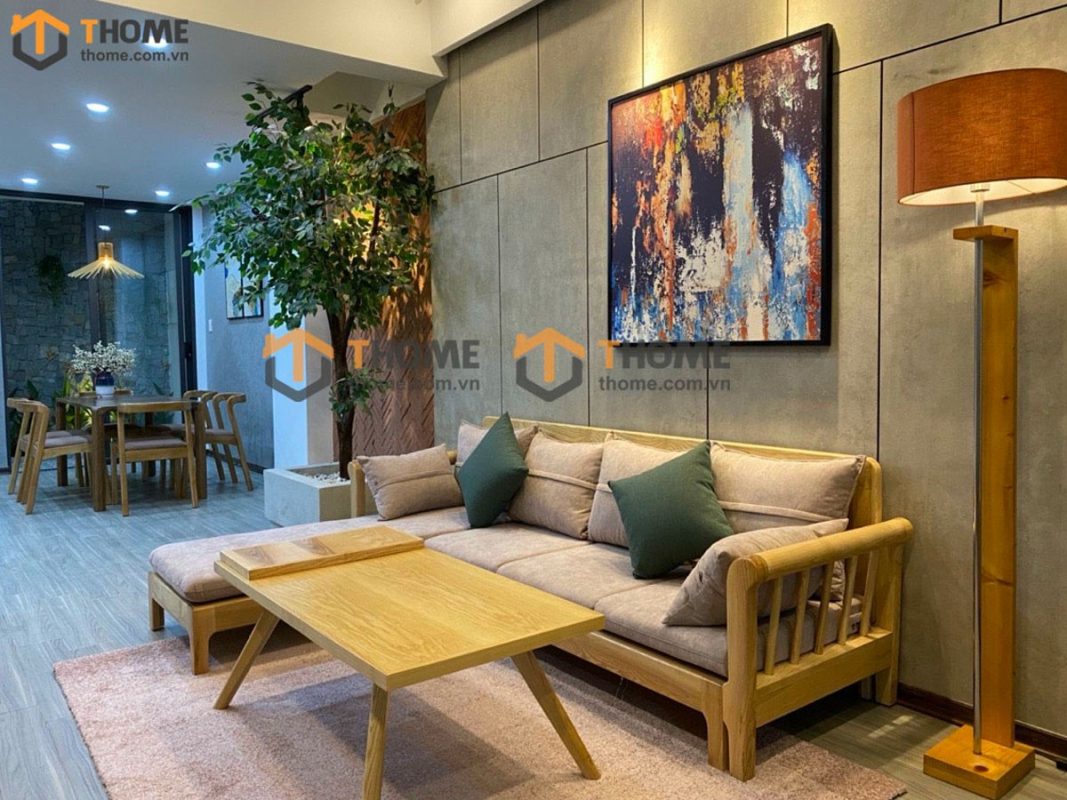 Bàn sofa gỗ sồi tự nhiên Fly BSFMG-07SN