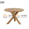 Bàn sofa gỗ sồi tự nhiên hình tròn BSF-10SM