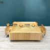 Bàn sofa gỗ sồi tự nhiên Lacome mặt vuông BSFMG-21SN