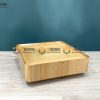 Bàn sofa gỗ sồi tự nhiên Lacome mặt vuông BSFMG-21SN