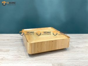 Bàn sofa gỗ sồi tự nhiên Lacome mặt vuông BSFMG-21SN