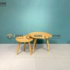 Bàn sofa gỗ sồi tự nhiên mẹ bồng con BSFMG-03SN