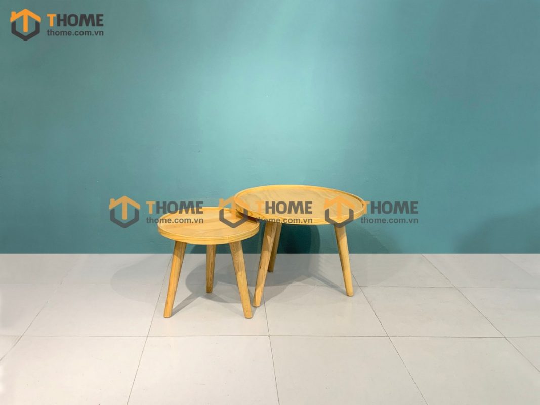 Bàn sofa gỗ sồi tự nhiên mẹ bồng con BSFMG-03SN