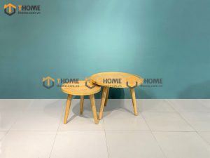 Bàn sofa gỗ sồi tự nhiên mẹ bồng con BSFMG-03SN