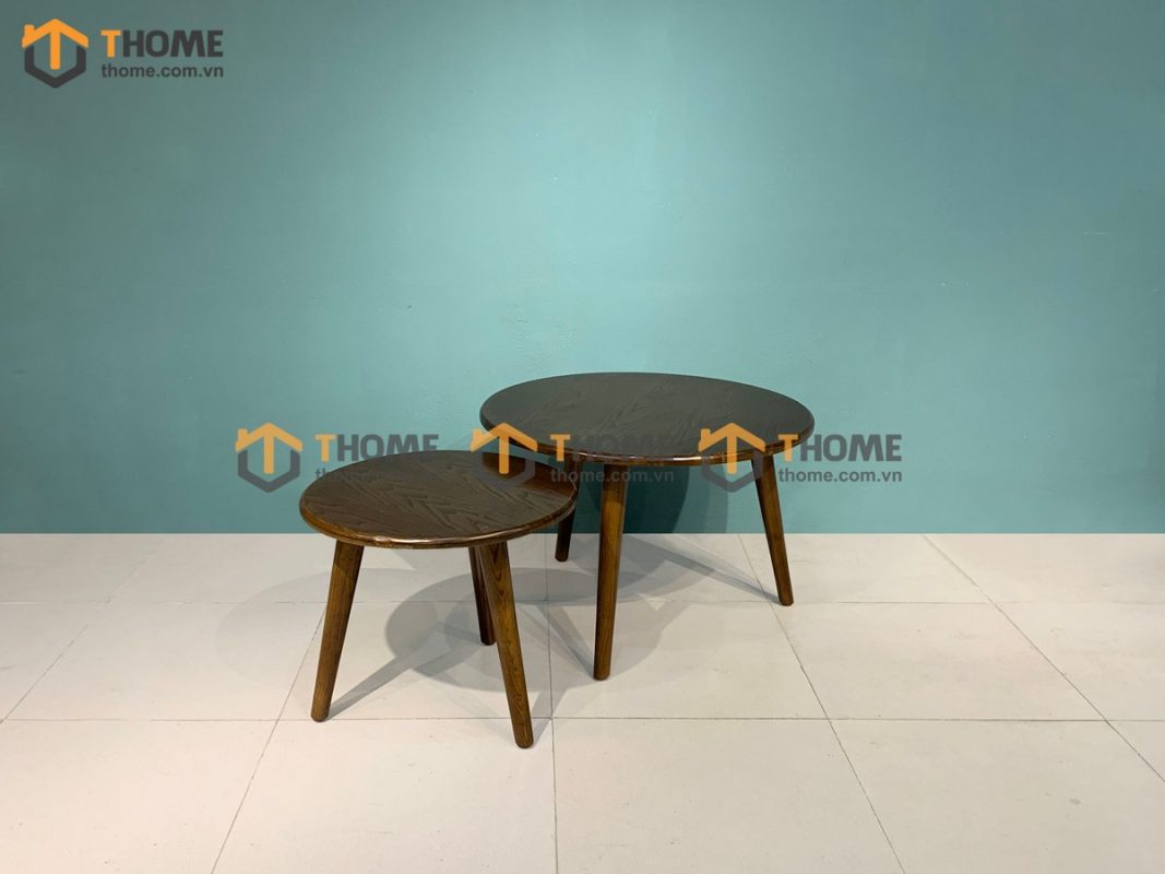 Bàn sofa gỗ sồi tự nhiên mẹ bồng con BSFMG-03SN