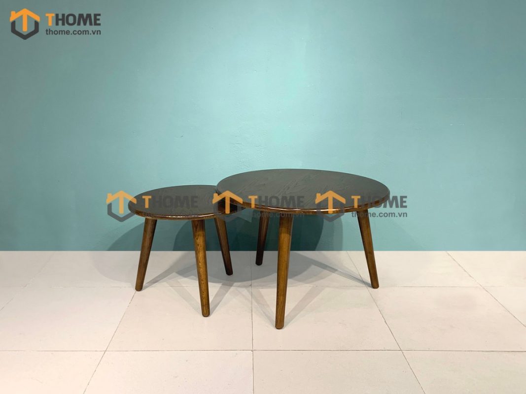 Bàn sofa gỗ sồi tự nhiên mẹ bồng con BSFMG-03SN
