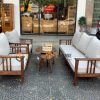 Bàn sofa gỗ sồi tự nhiên mẹ bồng con BSFMG-03SN