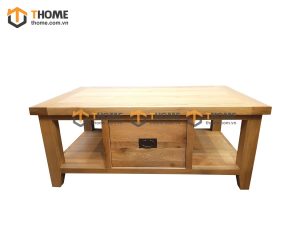 Bàn sofa gỗ sồi tự nhiên 1 hộc giữa BSF-12SM