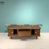 Bàn sofa gỗ sồi tự nhiên Nova lan sọc BSFMG-11SN