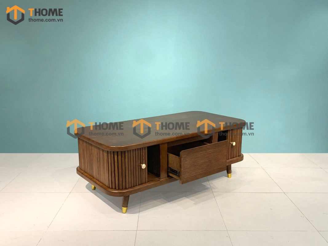 Bàn sofa gỗ sồi tự nhiên Nova lan sọc BSFMG-11SN