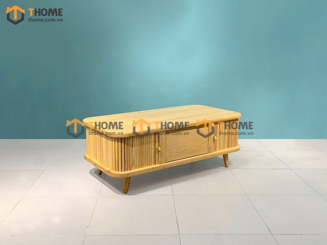 Bàn sofa gỗ sồi tự nhiên Nova lan sọc BSFMG-11SN