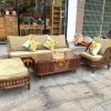 Bàn sofa gỗ sồi tự nhiên Nova lan sọc BSFMG-11SN