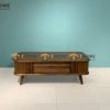 Bàn sofa gỗ sồi tự nhiên Nova lan sọc thấp BSFMG-09SN