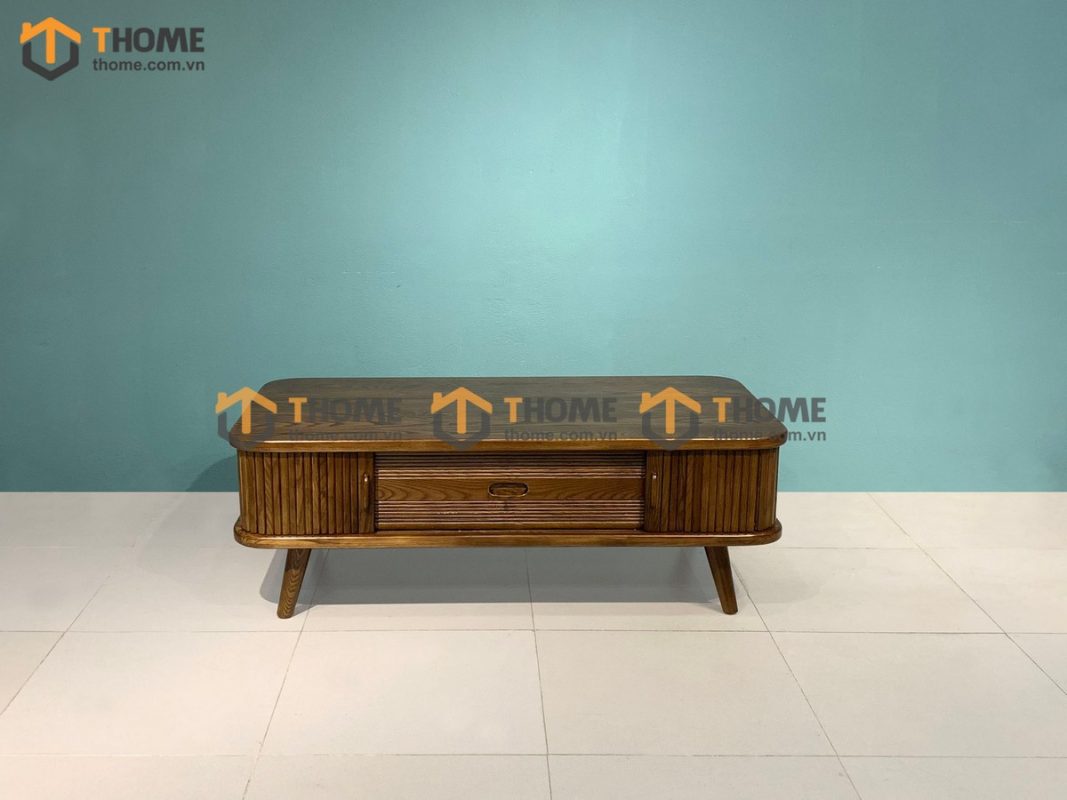 Bàn sofa gỗ sồi tự nhiên Nova lan sọc thấp BSFMG-09SN