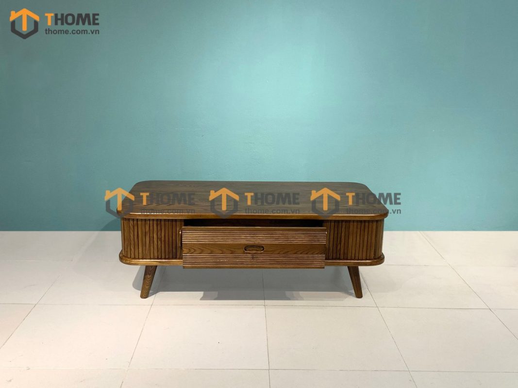 Bàn sofa gỗ sồi tự nhiên Nova lan sọc thấp BSFMG-09SN
