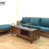 Bàn sofa gỗ sồi tự nhiên Polo lan sọc 1 hộc keo BSFMG-08SN
