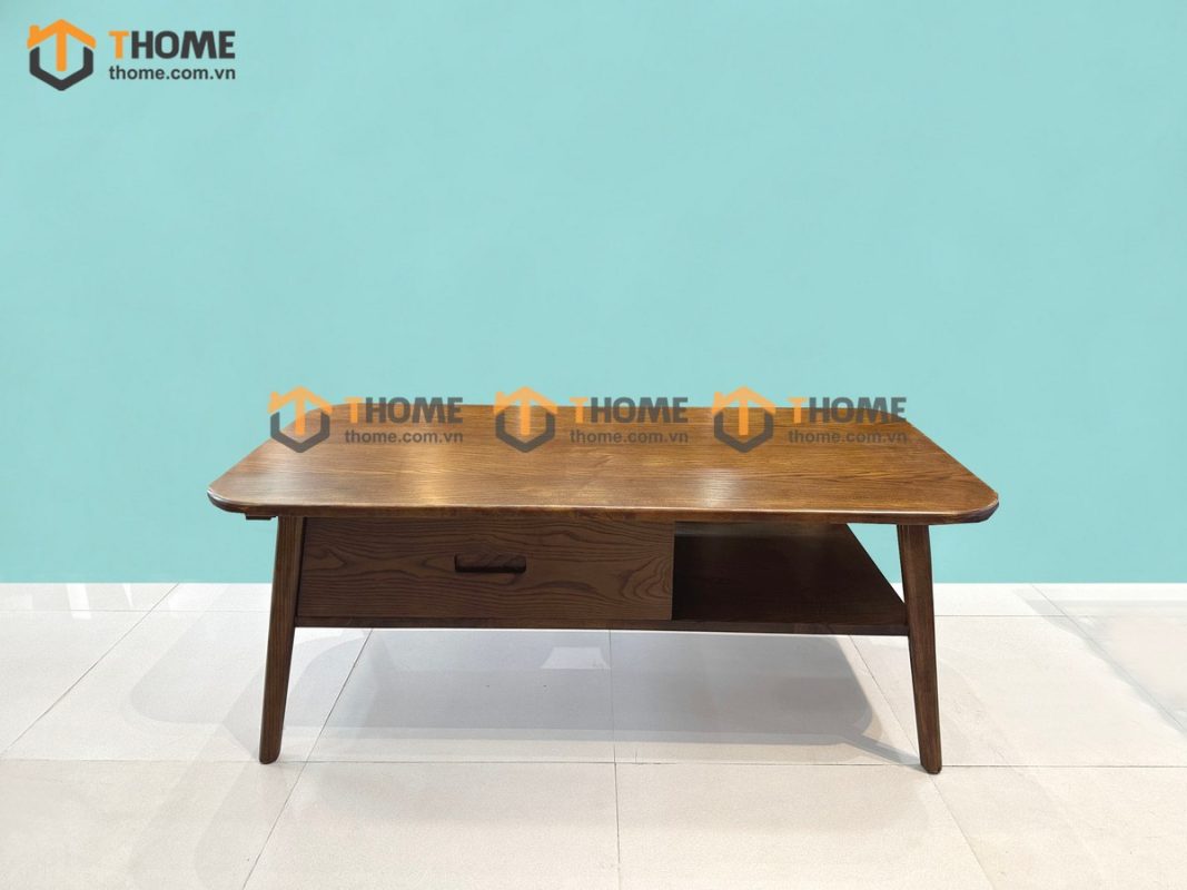 Bàn sofa gỗ sồi tự nhiên 1 hộc kéo Merci BSFMG-25SN