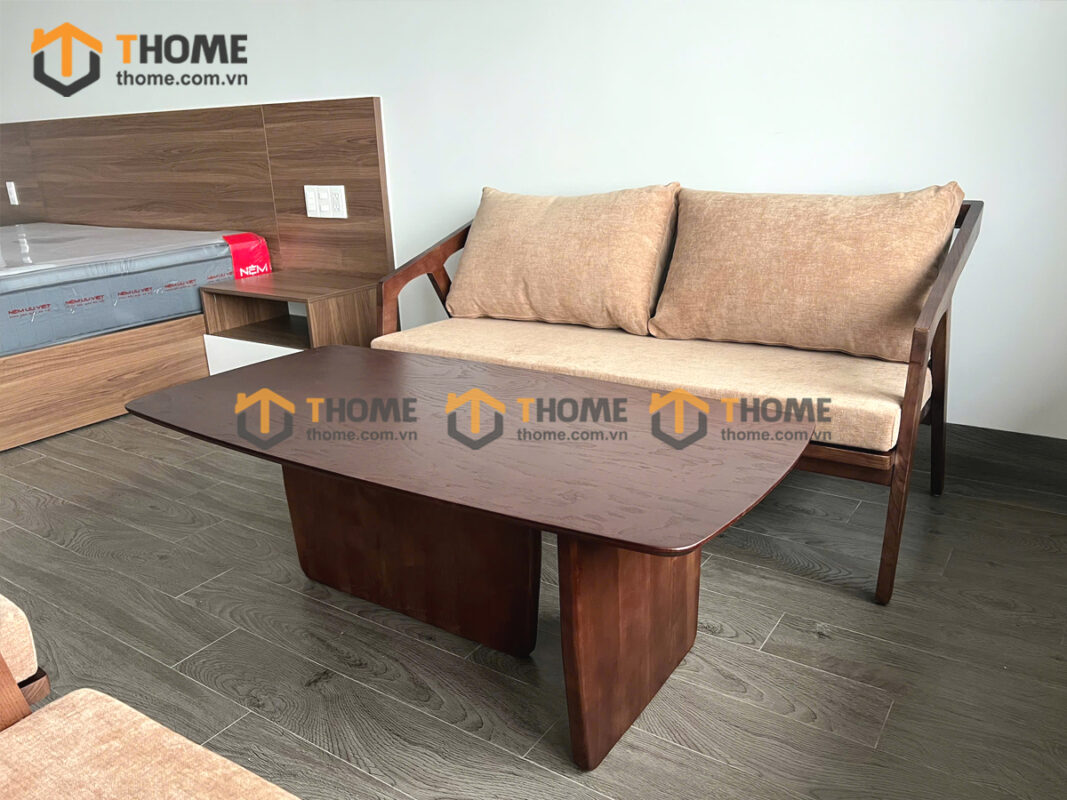Bàn Sofa Gỗ Sồi Tự Nhiên Movado Chân Chữ T BSFMG-24SN