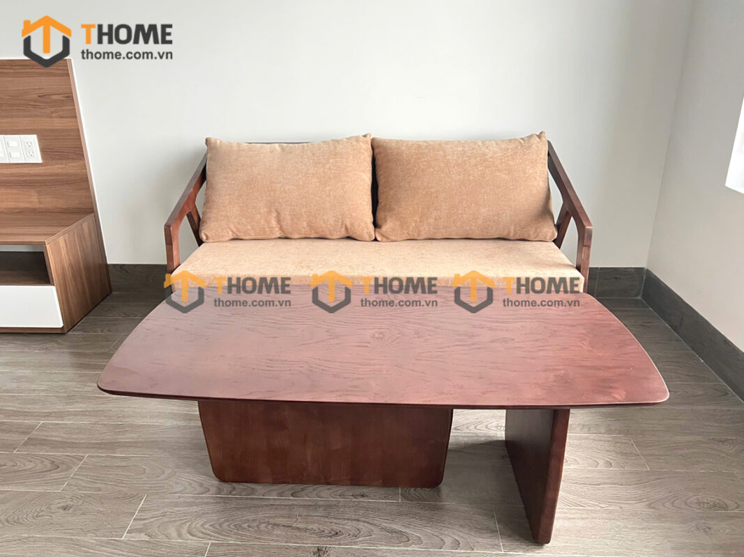 Bàn Sofa Gỗ Sồi Tự Nhiên Movado Chân Chữ T BSFMG-24SN