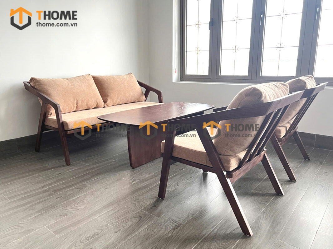 Bàn Sofa Gỗ Sồi Tự Nhiên Movado Chân Chữ T BSFMG-24SN