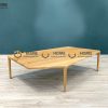 Bàn sofa gỗ sồi tự nhiên Victoria chân nhện BSFMG-22SN