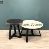 Bàn sofa mặt đá chân sắt Burbury BSFMĐ-02INOX