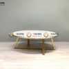 Bàn sofa mặt đá chân sắt Mango BSFMĐ-11INOX