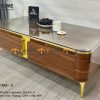 Bàn sofa nhập khẩu mặt đá hình chữ nhật hở chân BSF-03NK