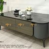 Bàn sofa nhập khẩu mặt đá hình chữ nhật hở chân BSF-03NK