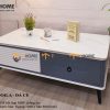 Bàn sofa nhập khẩu mặt đá hình chữ nhật hở chân BSF-03NK