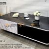 Bàn sofa nhập khẩu mặt đá hình chữ nhật kín chân BSF-04NK