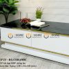 Bàn sofa nhập khẩu mặt đá hình chữ nhật kín chân BSF-04NK