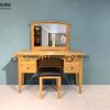 Bàn trang điểm gỗ sồi tự nhiên 4 hộc kéo Como 01BTD-12SM