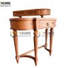 Bàn trang điểm gỗ sồi tự nhiên cổ điển 2 món BTD-19SM