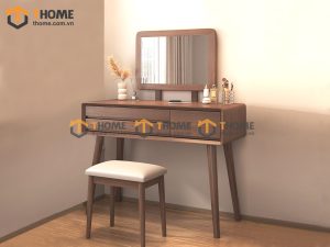 Bàn trang điểm gỗ sồi tự nhiên Cogo BTD-06SN