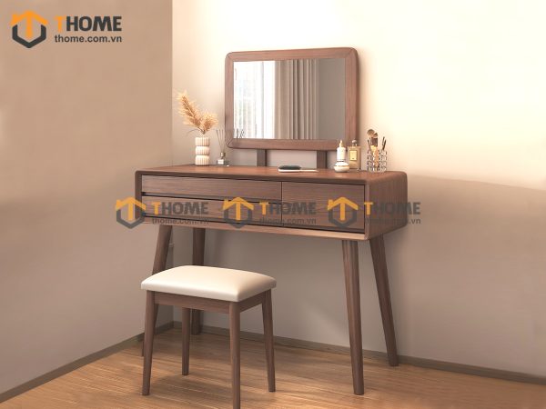 Bàn trang điểm gỗ sồi tự nhiên Cogo BTD-06SN