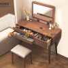 Bàn trang điểm gỗ sồi tự nhiên Cogo BTD-06SN