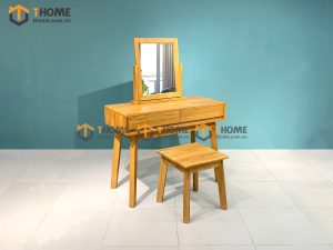 Bàn trang điểm gỗ sồi tự nhiên Como BTD-06SM