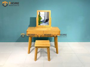 Bàn trang điểm gỗ sồi tự nhiên Como BTD-06SM